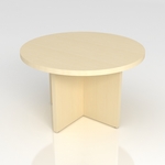 Round Coffee Table with Solid Legs 325 Radius 400H