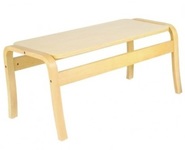 Large Solid Beech Magazine Table