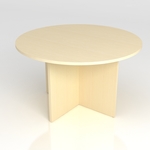 Round Conference Table Solid Legs 600 Radius x 720H