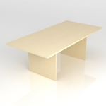 Rectangular Conference Table with Solid Legs 2000 x 1000 x 720H